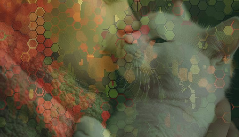 mischung 2katze und kind wald normal