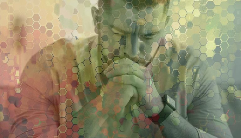 mischung mann trauer wald bunt